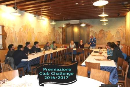 Premiazioni Club Challenge stagione sportiva 2016/2017